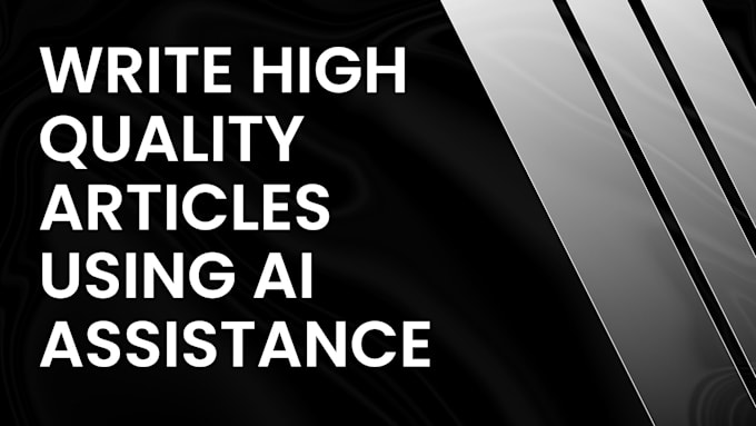 I create superior articles with the aid of artificial intelligence