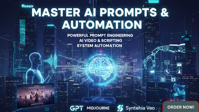 I offer services in crafting effective artificial intelligence prompts, specializing in automation, engineering, and video applications