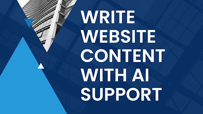 I will generate website content using artificial intelligence assistance